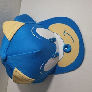Sonic the Hedgehog SEGA Video Game Boys Youth Kids Snapback Blue Hat dia 7-8"